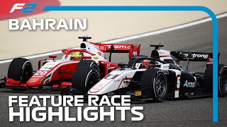 F2 Feature Race Highlights  2020 Bahrain Grand Prix [upl. by Anidan]