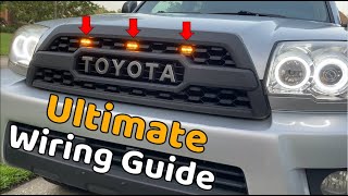 Toyota 4Runner Grille Lights Wiring Guide for 4th Gen [upl. by Riorsson]