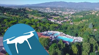 CAMPING NORCENNI GIRASOLE CLUB BY DRONE  Tuscany Italia [upl. by Dallis353]