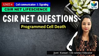 CSIRNET SOLVED QUESTIONS ON APOPTOSIS  IMPORTANT CONCEPTS CELL BIOLOGY [upl. by Immij648]