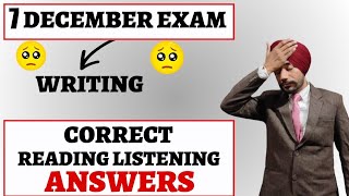 7 December ielts exam READING LISTENING ANSWERS 7 DECEMBER 7 DECEMBER READING PASSAGES ANSWERS [upl. by Cirnek128]