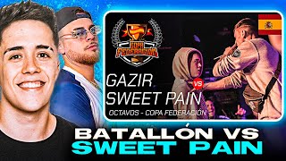 GAZIR Y MNAK REACCIONAN AL BATALLÓN DE GAZIR VS SWEET PAIN [upl. by Lindahl]