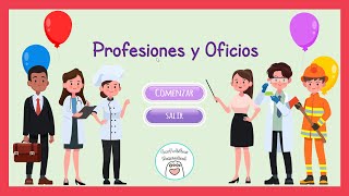 PowerPoint Interactivo Profesiones y oficios para niños [upl. by Henry843]