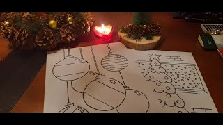 Het maken van kerst kleurplaten [upl. by Aline]