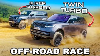 Can a Range Rover beat a Defender OFFROAD [upl. by Simpkins]