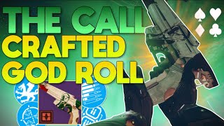 The 1 Weapon That You NEED To Craft in Final Shape The Call CRAFTED GOD ROLL Review  Destiny 2 [upl. by Refenej255]