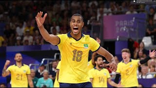 BRASIL X ESTADOS UNIDOS AO VIVO  VOLEI MASCULINO OLIMPIADAS PARIS 2024 BRAZIL VS USA COMENTÁRIOS [upl. by Hitt]