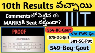 IIIT CUTOFF MARKS for 10th class students [upl. by Vittoria317]