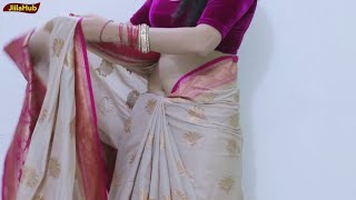 Tips amp Tricks To Wear Cotton Saree Super Perfectly  Teachers Look Sari Blouse Drape Method [upl. by Yrocej]