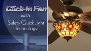 ClickIn Ceiling Fan Installation [upl. by Doowron805]