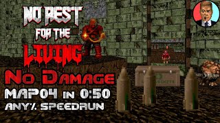 World Record No Damage Speedrun of No Rest For The Living Map 04 in 050 [upl. by Shiekh]