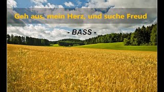 Bassstimme Geh aus mein Herz PopJazz Bearbeitung [upl. by Haerle]