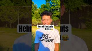 This Kid Needs A Better Helmet ASAP😂 shorts football viralvideo [upl. by Lesiram]