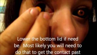 Inserting and Removing Sclera FX Contacts [upl. by Matty]