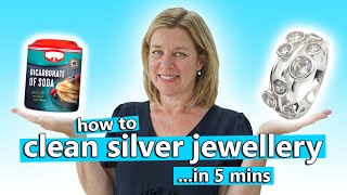 How to clean silver jewellery in just 5 minutes  quickly remove tarnish [upl. by Attela907]