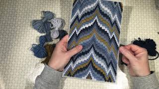 Bargello tutorial Finishing the edges [upl. by Amick]