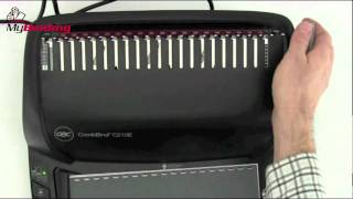 GBC CombBind C210E Comb Binding Machine Demo  18009444573 [upl. by Marilin]