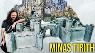 I Made a Gigantic LOTR Fantasy Diorama  Warhammer Scenery Minas Tirith Courtyard [upl. by Valtin]