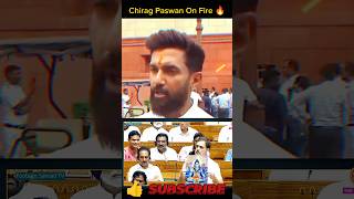 🔥Chirag Paswan 😬React on Rahul Gandhi Speechshorts chiragpaswan shortsfeed [upl. by Laforge]