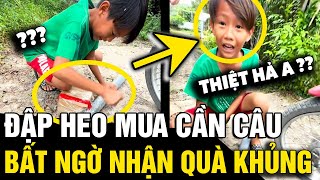 Thấy cậu bé ĐẬP HEO GOM TIỀN mua cần câu người xem clip rủ lòng tốt TẶNG QUÀ  Tin Nhanh 3 Phút [upl. by Ralyt]