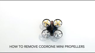 How to remove CoDrone Mini propellers [upl. by Mello624]