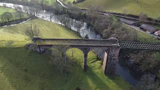 Waterside Viaduct Cumbria  Ingleton branch line [upl. by Eicram713]