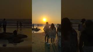 Sunset vagator beach ⛱️ 🌞 shorts ytshorts trendingshorts viralvideo [upl. by Vasos53]