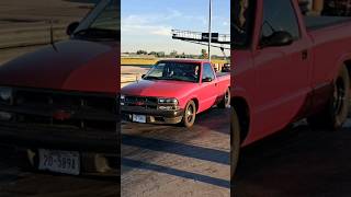 95 Chevy S10 V8 swap with nitrous on a really good pass [upl. by Omar]