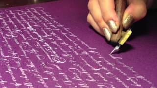 Wedding vows in Spencerian [upl. by Politi]