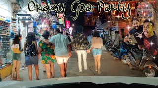 Ep6  Crazy Goa Beach Party  Baga Beach Lane  This Place Never Sleeps  SouthIndiaRoadTrip [upl. by Ellenij]