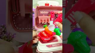 Satisfying with Unboxing amp Review Miniature Kitchen Set Toys Cooking Video  ASMR Videos no music [upl. by Ajan]