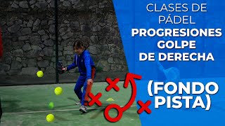 👉 CLASES DE PADEL · PROGRESIONES Golpe de DERECHA 🎾 desde fondo PISTA ⭐⭐⭐⭐⭐  Padelartecom [upl. by Forkey]