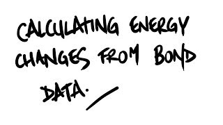 AQA Certificate in Chemistry  iGCSE  Calculating Energy Changes from Bond Data [upl. by Soma]