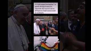 PAPA FRANCESCO GAFFE FROCIAGGINE [upl. by Marmawke411]