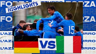 Highlights GermaniaItalia 23  Under 19  Élite Round [upl. by Iraam]