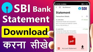 sbi bank statement kaise nikale  sbi account statement download  sbi statement on mobile [upl. by Euell]