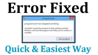 Fix exe has stopped working Windows 7810  windows explorer has stopped working  Simple Way [upl. by Forrer]