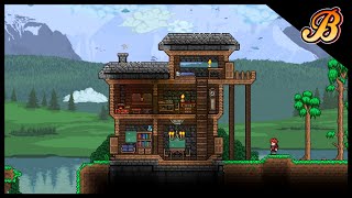 How to build a Terraria house Terraria 14 Beginner house tutorial [upl. by Naujahs732]