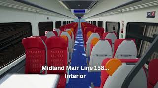 ScotRail Class 158 and Midland Main Line 158 Comparison Video [upl. by Biddle420]