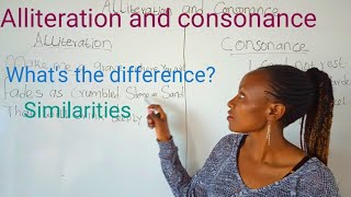 Difference between Alliteration and consonance similarities [upl. by Nashbar]