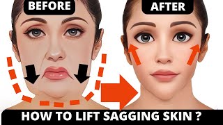 🛑 LIFT SAGGING SKIN EXERCISE JOWLS NASOLABIAL FOLDS  FACELIFT FOREHEAD LINES ANTIAGING MOUTH [upl. by Ewart]