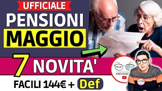 Pensioni MAGGIO 2023 💶 le 7 Novità IN ARRIVO ➡ Def 144€ FACILI IRPEF CONGUAGLI AUMENTI e ARRETRATI [upl. by Silver748]