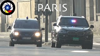 United States Embassy Car responding in Paris  Voiture de lAmbassade des EtatsUnis à Paris [upl. by Hemingway]