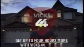 Vicks 44 Cough Syrup Commercial  vs Robitussin DM 1998 [upl. by Rdnaskela990]