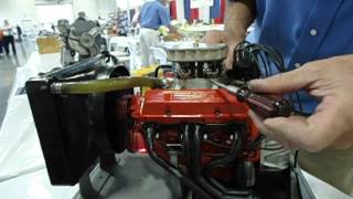 Miniature V8 model engine worlds smallest most detailed Chevy 350 [upl. by Anaele]