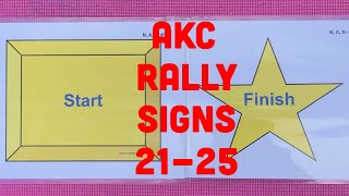 AKC Rally Novice Signs 2125 Explained and Demoed [upl. by Akel]