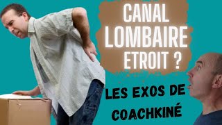 CANAL LOMBAIRE ETROIT mes exos kiné rachis physiotherapy hernie sciaticpain kiné lombaire [upl. by Ynttirb]