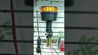 Amber strobe light with seven flash modes easy pipe mount highintensity LEDs for optimal safety [upl. by Buroker]