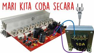 Sambung Trafo Non CT ke Kit Power Amplifier Simetris Kit CT [upl. by Araccot455]