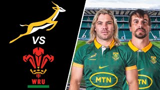 SPRINGBOKS Lineup Prediction vs WALES South Africa vs Wales 2024 [upl. by Atnom]